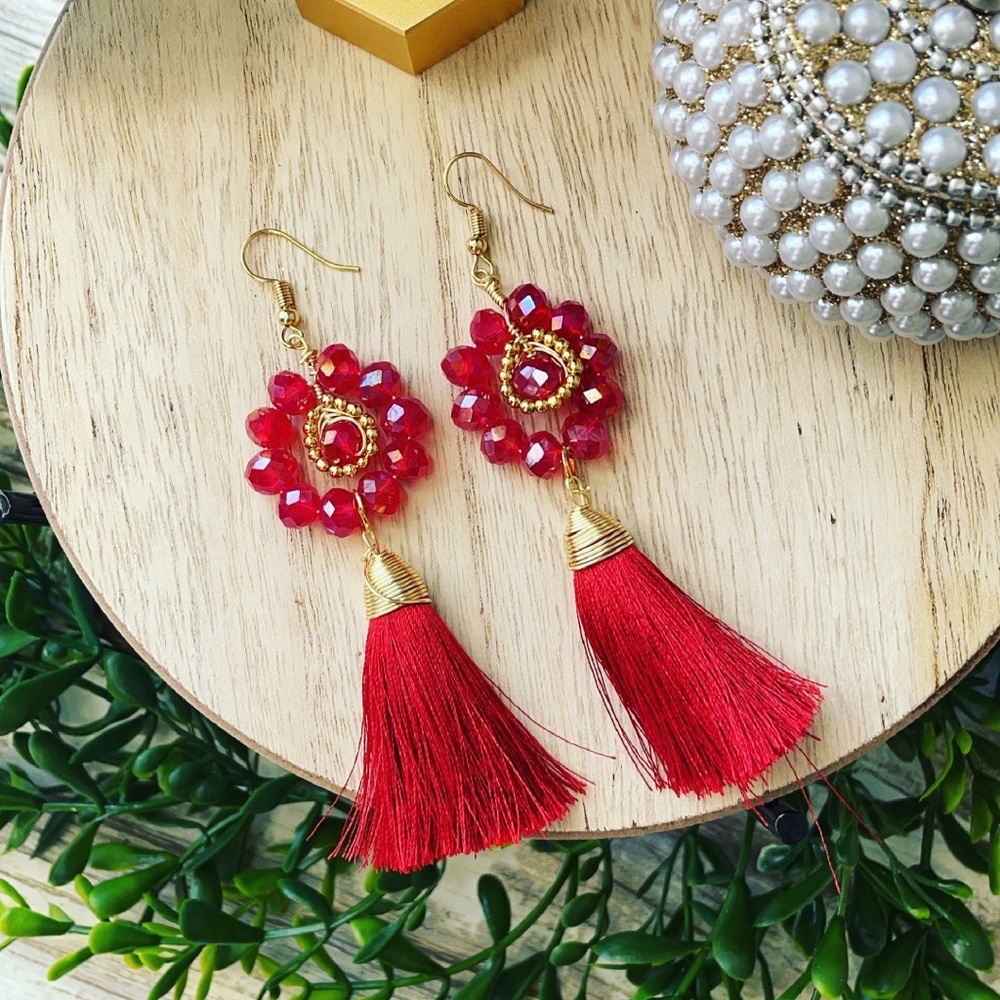 ❌SOLD❌Ruby Earrings